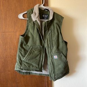 Green Carhartt vest
